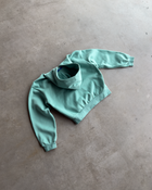Teal X Zip Up Hoodie