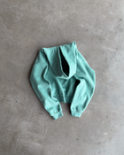 Teal X Zip Up Hoodie