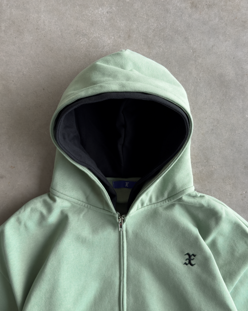MATCHA DOUBLE HOODED ZIP UP X HOODIE
