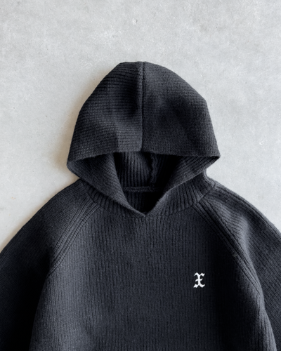 KNIT RAGLAN X HOODIE