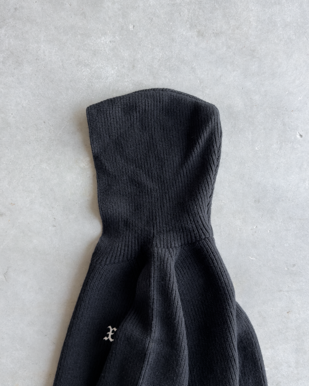 Black Knit X Hoodie