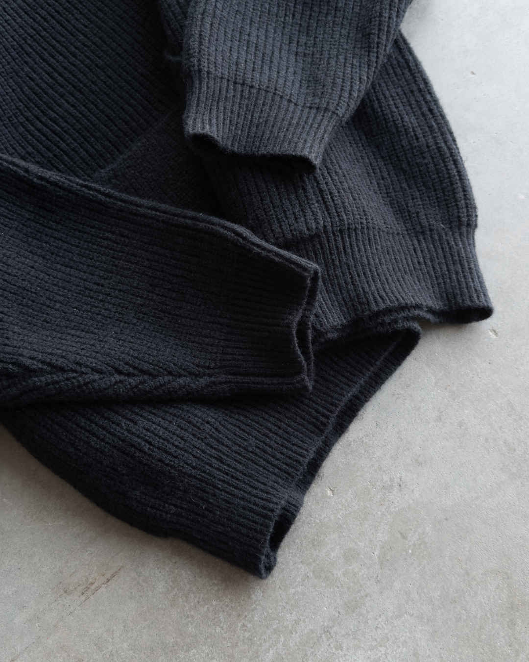 Black Knit X Hoodie
