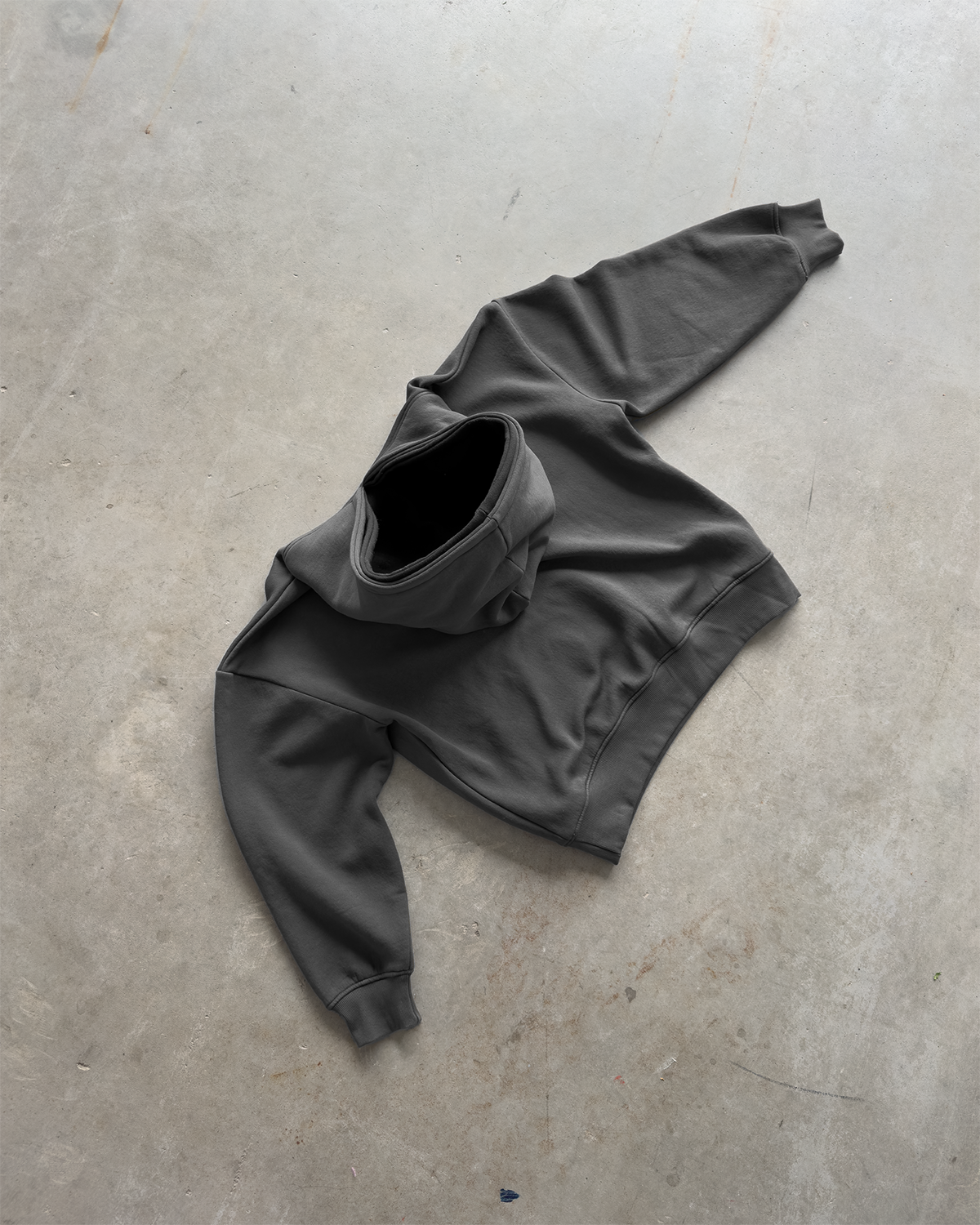 Charcoal Double Hooded X Hoodie | ProjectX