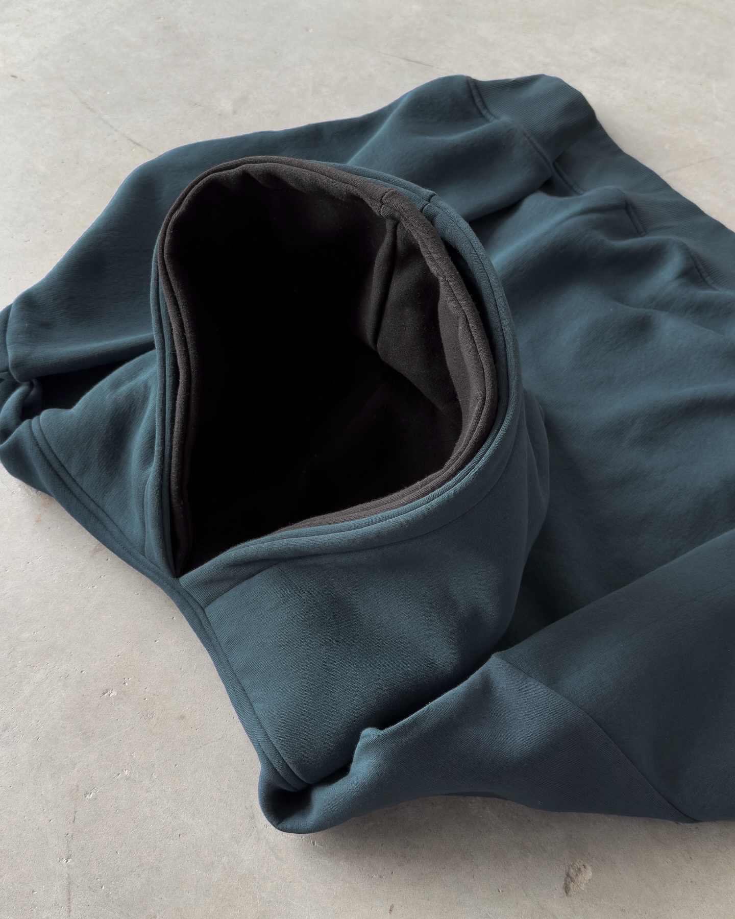 Midnight Jade Double Hooded X Hoodie