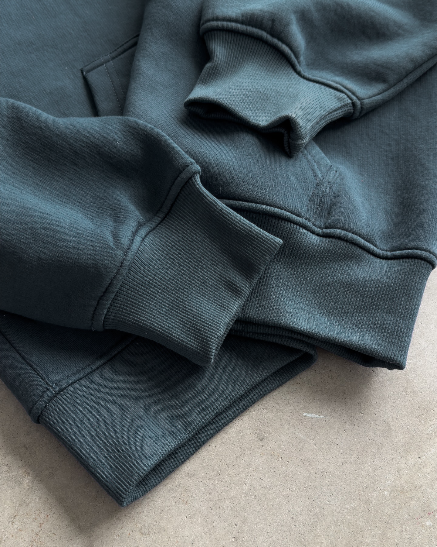 CHARCOAL DOUBLE HOODED X HOODIE